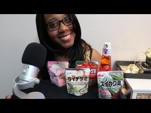 ASMR | TRYING JAPANESE CANDY | BINAURAL EATING SOUNDS