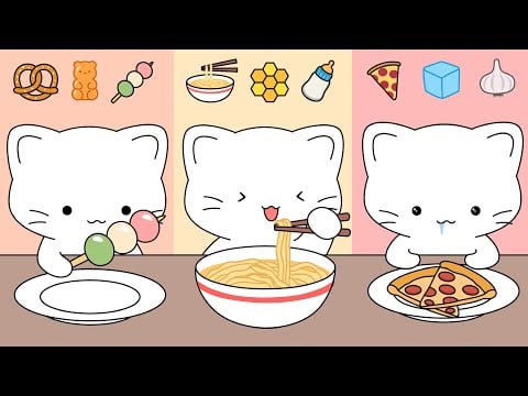 Emoticon Mukbang | ASMR animation