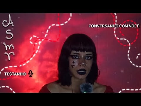 ASMR RELAXANTE testando novo microfone + conversas (SUSURROS e VOZ SUAVE)