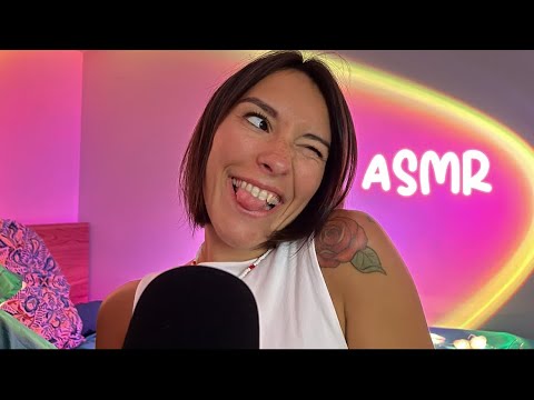 ASMR FR 🩷 Pour fondre ton cerveau #mouthsounds #handsmovements 