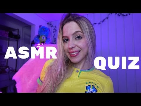 ASMR QUIZ DE FUTEBOL - PERGUNTAS SOBRE COPA DO MUNDO ✨