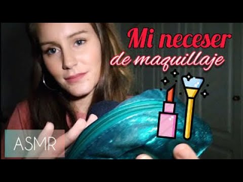 ASMR🎧 TE ENSEÑO MI NECESER DE MAQUILLAJE SUSURRANDO || ASMR en Español