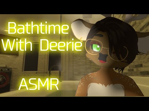 [Furry ASMR] Cute Deer Gives You A Bath (Water Sounds, Licking, Massage, Towel Drying Sounds)