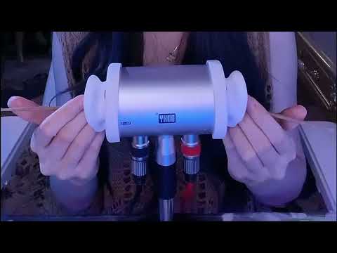 Deep Ear Cleaning ASMR with Goose Feather & Heartbeat Whisper Sounds / 1Hr (No Talking)