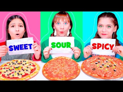 Sweet, Sour, Spicy Pizza Challenge: ASMR Race for Food Lovers! 🍕🔥Compilation