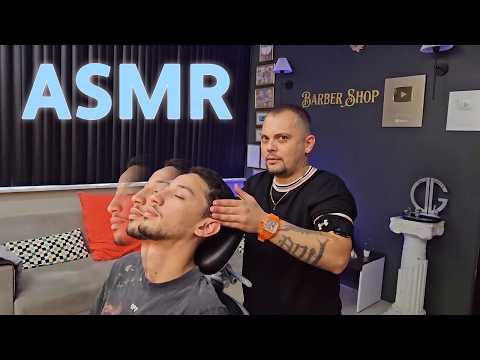 ASMR TRADITIONAL BARBER MASSAGE | Imagine Yourself in This Barber Chair and Relax | HEAD MASSAGE