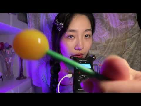 lollipop saliva on face