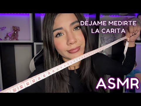 ASMR ESPAÑOL / Te DIBUJO LA CARA (REALISTA) + MIDIENDOTE CADA PARTE