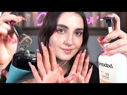 [asmr en español] - ASMR SPA Masaje FACIAL, de hombros y espalda para DORMIR profundo Ale ASMR :)