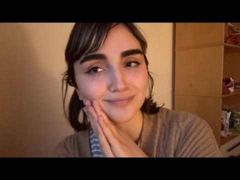 ASMR Soft Spoken Positive Affirmations for a Beautiful Sleep w/visual triggers (lofi)  🤍