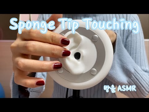 [ASMR] (No Talking) Ear Touching w/ Sponge Brush | 내가 제일 좋아하는 브러쉬 소리