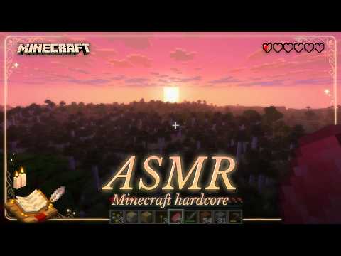 ASMR ✧ Minecraft hardcore pero el vídeo termina si muero 💔
