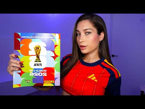 ASMR Llenando el Álbum del Mundial de Fútbol ⚽