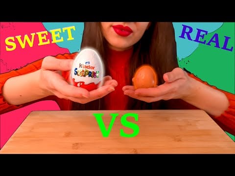 ASMR | SWEET VS REAL FOOD | EATING SOUNDS | No Talking | Lady M. ASMR