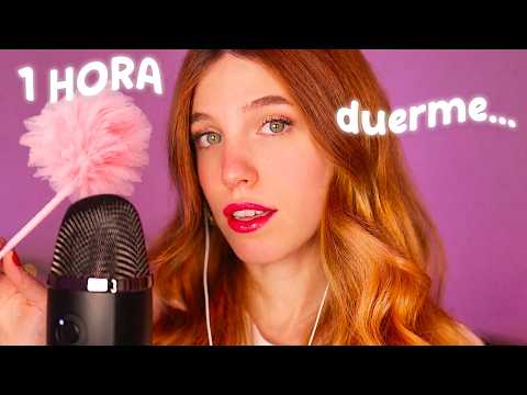 ASMR TE PONGO A DORMIR 1 HORA con sonidos muy relajantes... 💆🏼‍♀️✨🌙