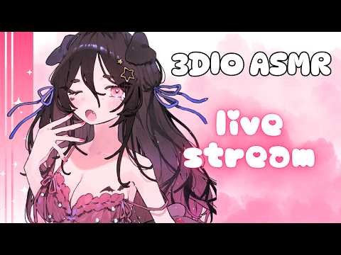 3DIO ASMR ♡ Sleepy Princess Ear Licks ˖ ࣪⚝⋆ slow mouth sounds & kisses~