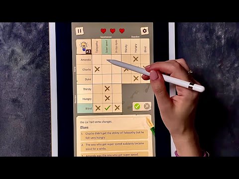 😴 iPad ASMR -🧩Relaxing Solving of Logic Riddles - Clicky Whispers / ipad sounds