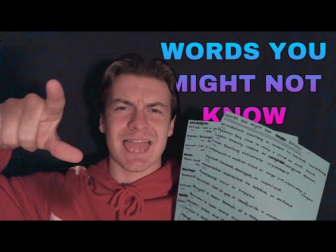 [ASMR] Words You Might Not Know | Trigger Words