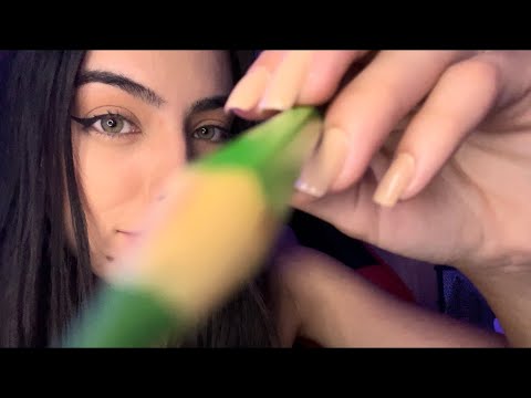 ASMR- desenhando no seu rosto| toque na tela