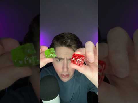 Trying Edible Building Blocks #asmr #mukbang #snacks