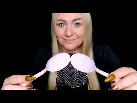 ASMR 35 Min Plastic Spoons on Mic - NO TALKING