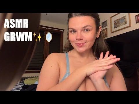 ASMR | Relaxing GRWM ✨ (rambling, mouth sounds, brushing)
