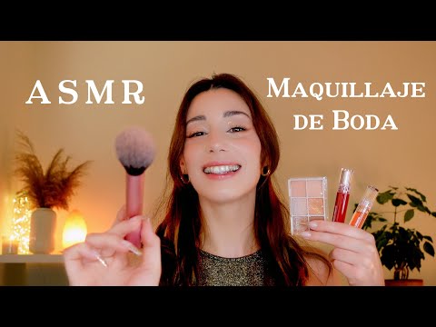 ASMR TE MAQUILLO para tu BODA 💗🥂 Relajante con Sonidos Reales ☁️💤 Roleplay en Español