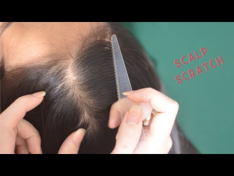 ASMR Hair Parting With Hair Sounds And Real Person Head Scratching For Relaxation