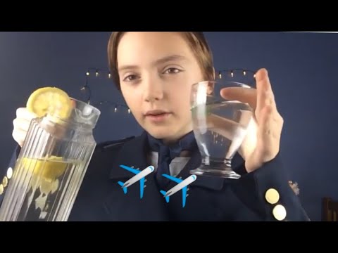 [ASMR] Flight attendant First Class Roleplay✈️