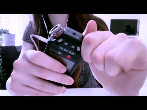 ASMR ✩₊˚.⋆ FAST & AGGRESSIVE: tascam mic tapping, scratching, gripping ☽｡⋆