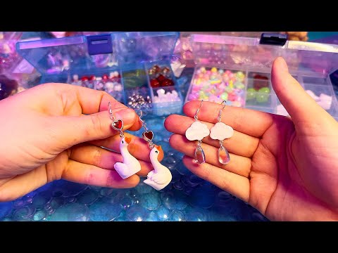 ASMR Making Earrings (Whispered, Rummaging)