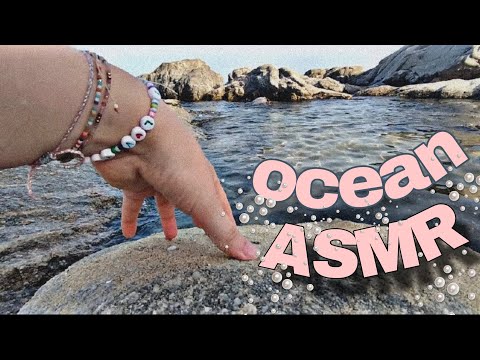 OCEAN ASMR: wave crash trigger, rock scratching & water tapping