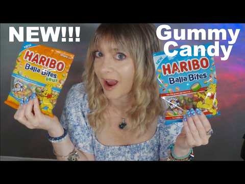 ASMR Trying NEW Haribo Gummy Candies For The First Time | Whispered Taste Test #mukbang