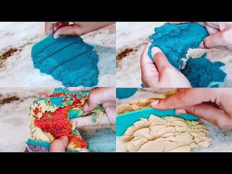 ASMR Kinetic Sand NO TALKING (+ Satisfying Visual ASMR)