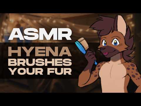 [Furry ASMR] Hyena Roommate Brushes Your Fur 💤 | Soft & Cozy Sounds
