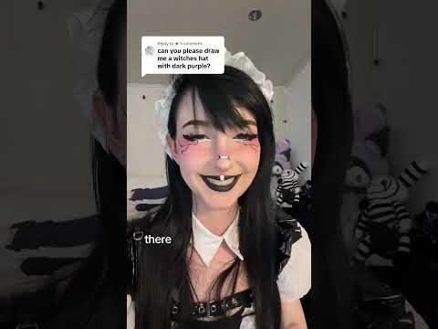 come HERE my spooky lovers 👻 || #asmr #asmrshorts #altgirl #gothgirl