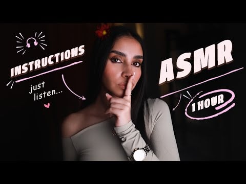 Persian ASMR | یک ساعت میتونی دستورهای منو انجام بدی؟👀 (Follow My Instructions, Eyes Closed) 