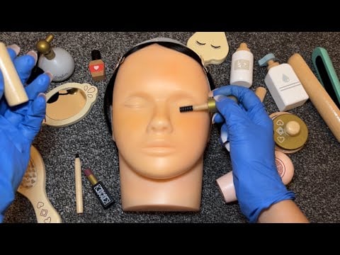 asmr wooden makeup roleplay