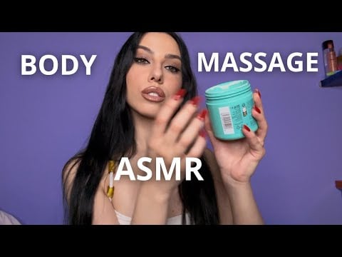 ASMR Massaggio alle Spalle, Petto, Braccia CON E SENZA CREMA