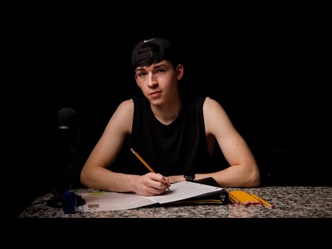 Watch your boyfriend use his pencil ASMR