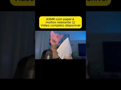 ASMR com sons de papel!!! Relaxante demaissss #asmr
