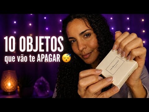 ASMR Tapping em 10 Objetos para Dormir Profundo 😴