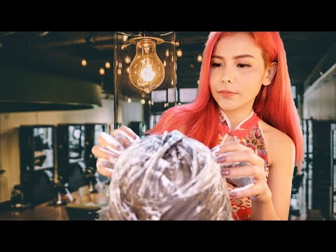 ASMR ไทย🇹🇭 Barber Shop​RolePlay🛁 (Chinese Style Shampoo) (Subtitle)💦