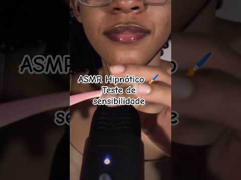 ASMR Hipnótico 🖌️ Teste de sensibilidade #asmr  #visualtingle #tingles