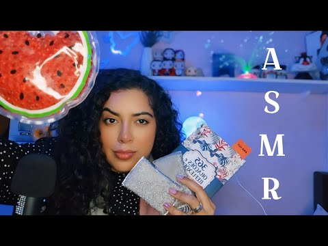 ASMR Mensagem pra você COM MUITO TRIGGRERS AO FUNDO ✨