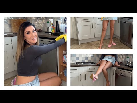 Clean With Me ASMR Kitchen Cleaning - Housewife Chores