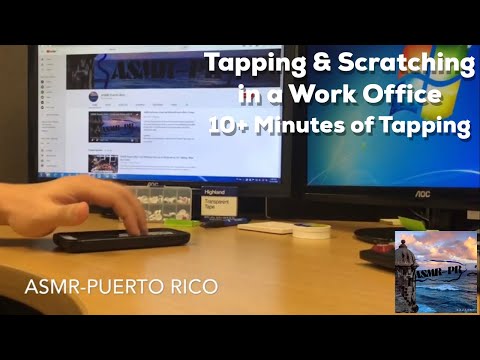 Office Sounds | Tapping & Scratching Objects | Calm Focus Ambience