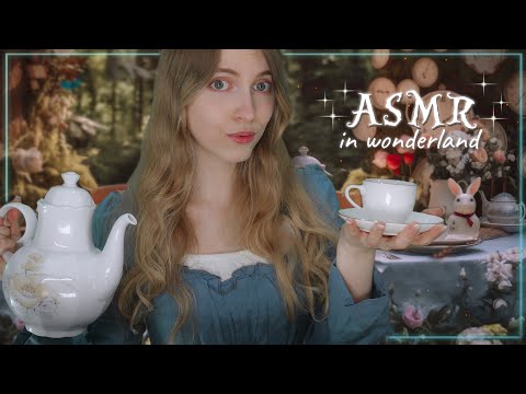 ASMR en el PAÍS de las MARAVILLAS 💙🐇 Alicia te Ayuda a Dormir 🌼☕