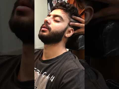 Fall Asleep Fast 😴 #lahoribarber #heavyoiling #facemassage #pakistanistyle #relaxing #shortvideo