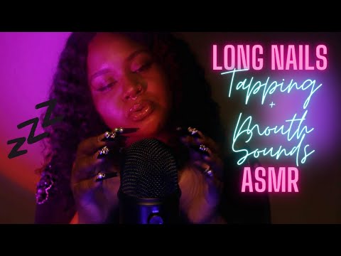 ASMR🌙✨Wet mouth sounds. Lip Gloss ASMR(Personal Attention, Mouth Sounds, Long Nails Asmr Tapping)